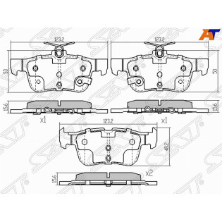 Колодки тормозные зад FORD GALAXY/S-MAX/MONDEO 15- SAT