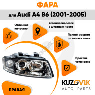 Фара правая Audi A4 B6 (2001-2005) KUZOVIK