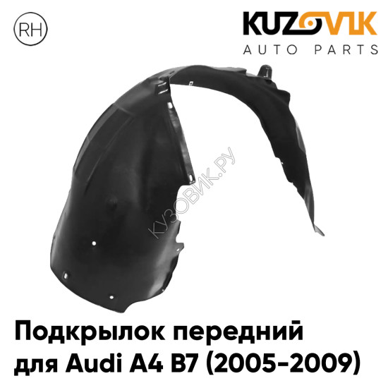 Подкрылок передний правый Audi A4 B7 (2005-2009) KUZOVIK